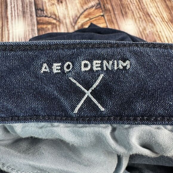 American Eagle SKINNY Womens Size 6 Low Rise Blue Jeans Denim Pants 28x28 - Picture 9 of 10